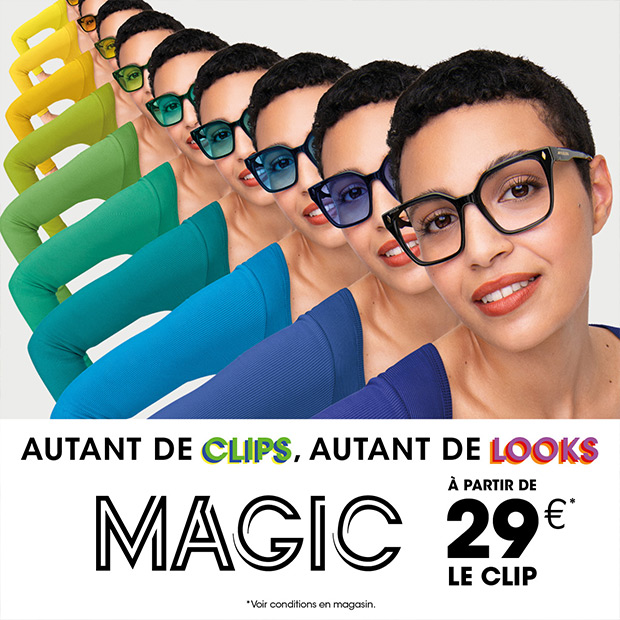 Offre Magic chez Afflelou : à partir de 29€* le clip !