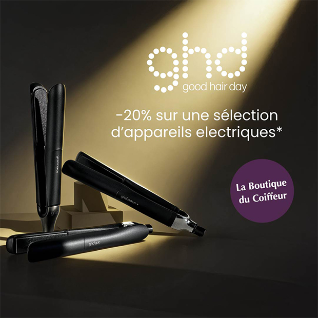 Profitez de -20% sur une sélection d'appareils électriques ghd.