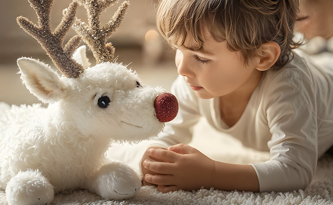 Adopte ton renne en peluche pour les enfants dans ton centre commercial Aushopping Semécourt