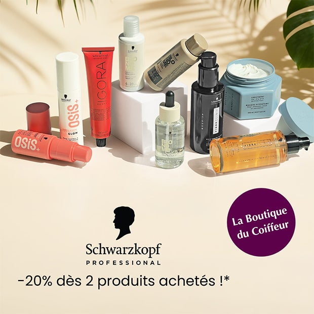 20% dès 2 produits achetés de la marque Schwarzkopf Professional