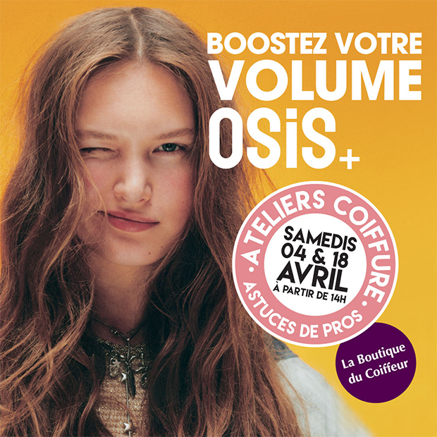 Ateliers coiffure Osis+ de Schwarzkopf