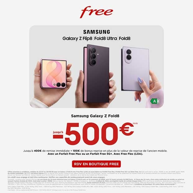 Quel pliable êtes-vous ? Découvrez le chez Free avec les nouveautés Samsung